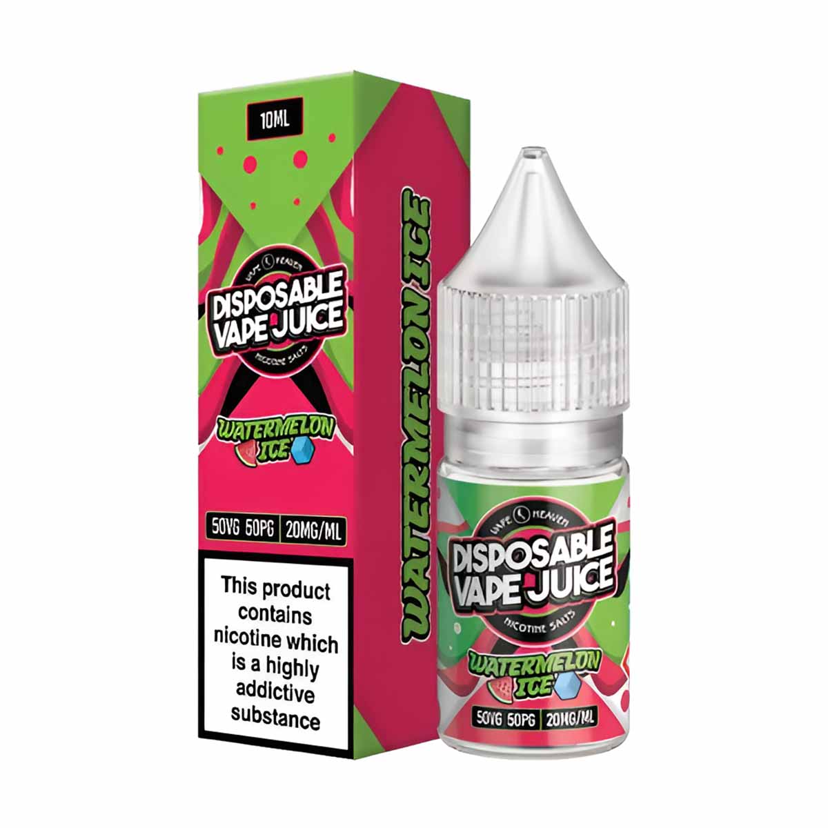 Watermelon Ice Vape Heaven Disposable Vape Juice 10ml Nic Salts