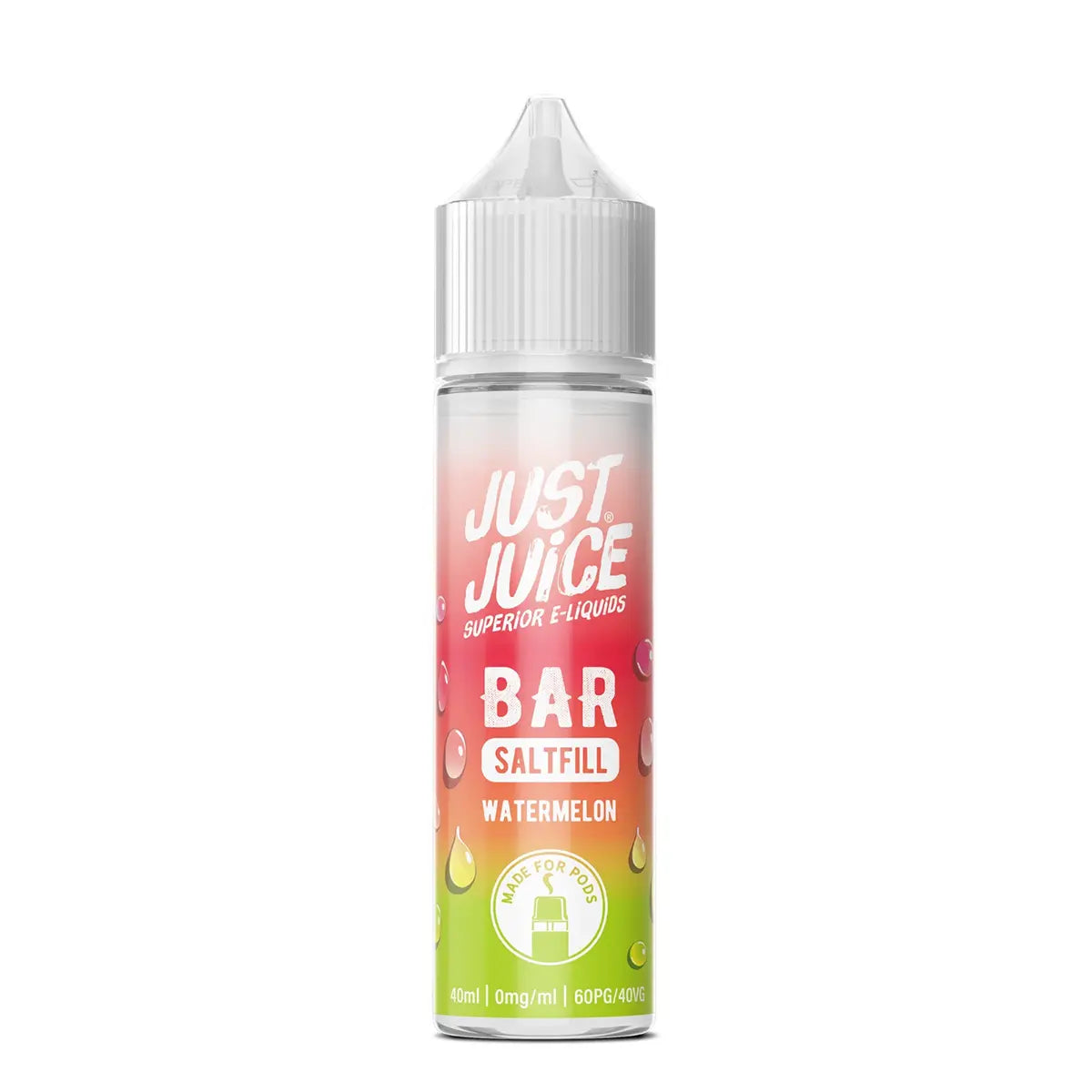Watermelon Just Juice Bar Saltfill Shortfill E-liquid 40ml