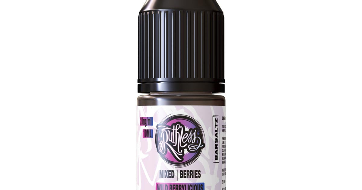 Wild Berrylicious Ruthless Bar Saltz Nic Salt E-liquid | Only £2.25