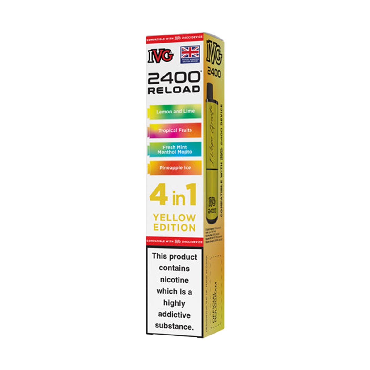 IVG 2400 Reload Pods 4 in 1 Pack