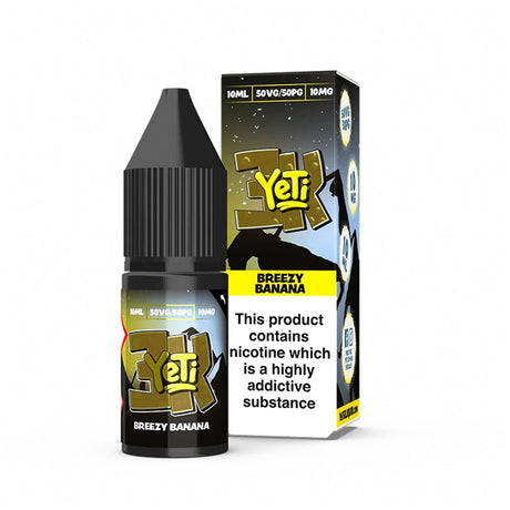 Breezy Banana yeti 3k Bar Salt nic salts e liquid 10ml/10mg