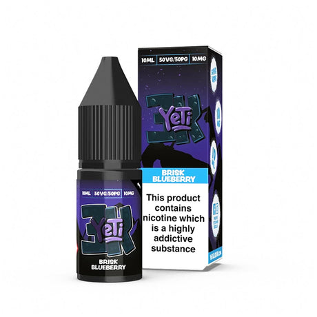 Brisk Blueberry yeti 3k Bar Salt nic salts e liquid 10ml/10mg