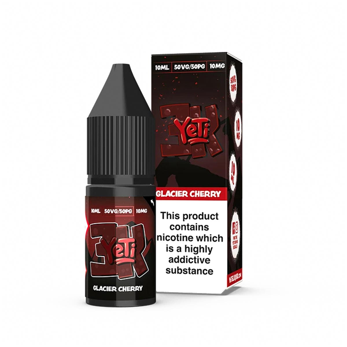 Glacier Cherry yeti 3k Bar Salt nic salts e liquid 10ml/10mg