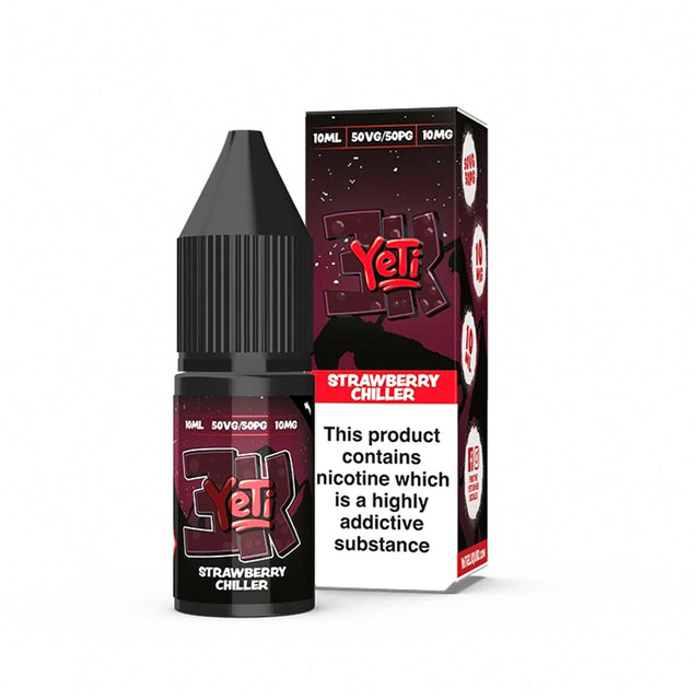 Strawberry Chiller yeti 3k Bar Salt nic salts e liquid 10ml/10mg