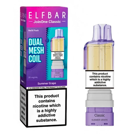 Summer Grape Elf Bar JoinOne15 Classic Prefilled Pods