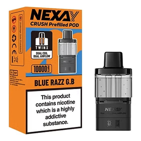 Blue Razz GB Nexay Crush 10K Prefilled Pods