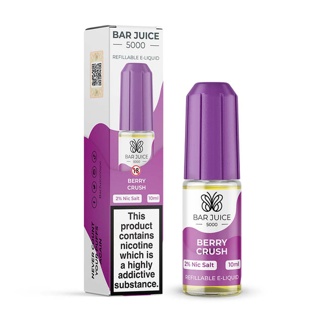 Berry Crush juice bar vape 5000 nic salt e Liquid  10ml/20mg