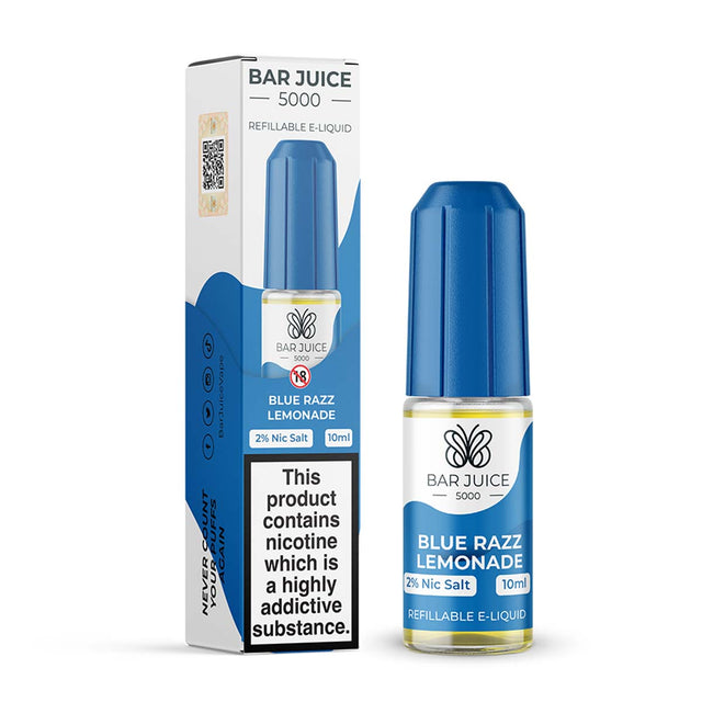 Blue Razz Lemonade juice bar vape 5000 nic salt e Liquid  10ml/20mg