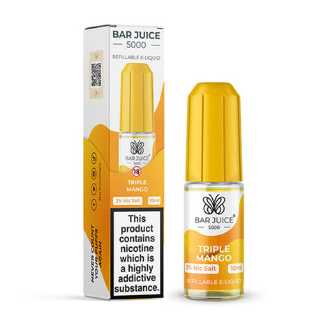 Triple Mango juice bar vape 5000 nic salt e Liquid  10ml/20mg