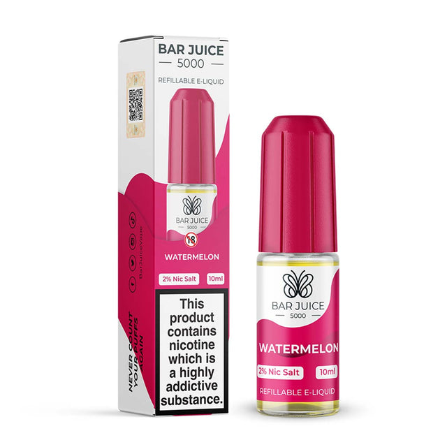 Watermelon juice bar vape 5000 nic salt e Liquid  10ml/20mg