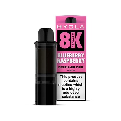Blueberry Raspberry Hyola 8K Prefilled Pods