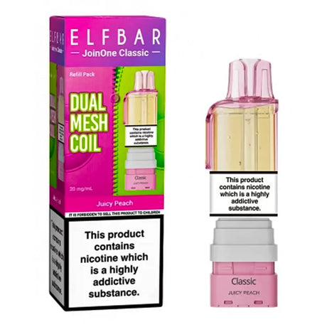 Juicy Peach Elf Bar JoinOne15 Classic Prefilled Pods