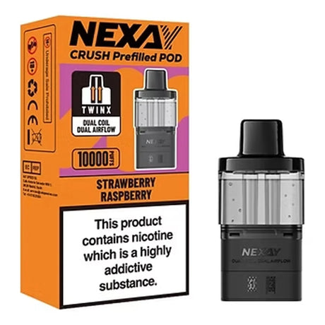 Strawberry Raspberry Nexay Crush 10K Prefilled Pods
