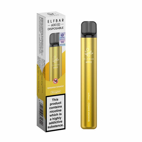 Banana Mango elf bar V2 600 disposable vape