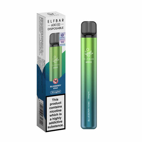 Blueberry Kiwi elf bar V2 600 disposable vape