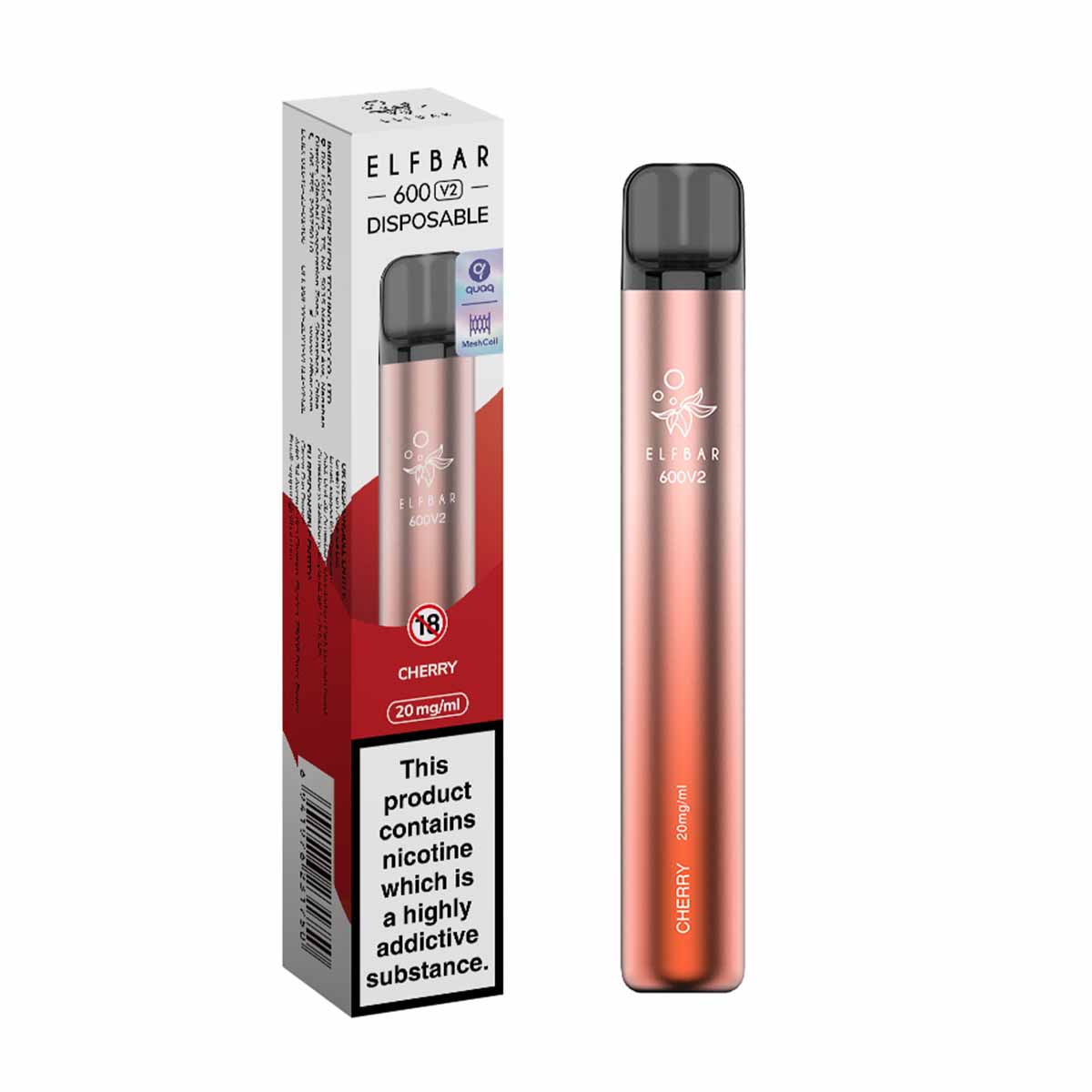 Cherry elf bar V2 600 disposable vape