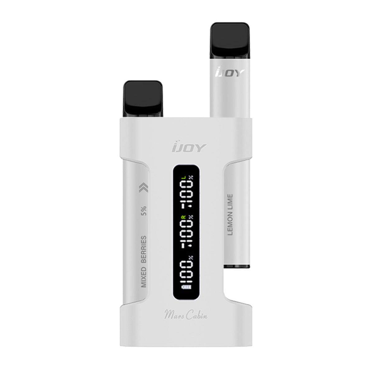 White IJoy Mars Cabin 600 disposable vape