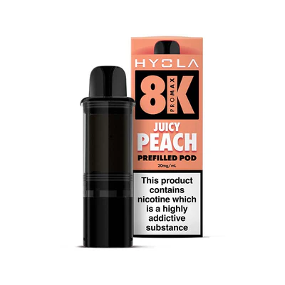 Juicy Peach Hyola 8K Prefilled Pods