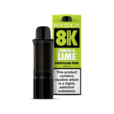 Lemon Lime Hyola 8K Prefilled Pods