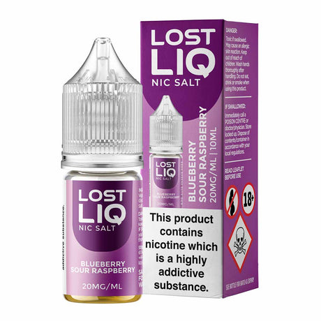 Blueberry Sour Raspberry lost liq nic salts 10ml/20mg