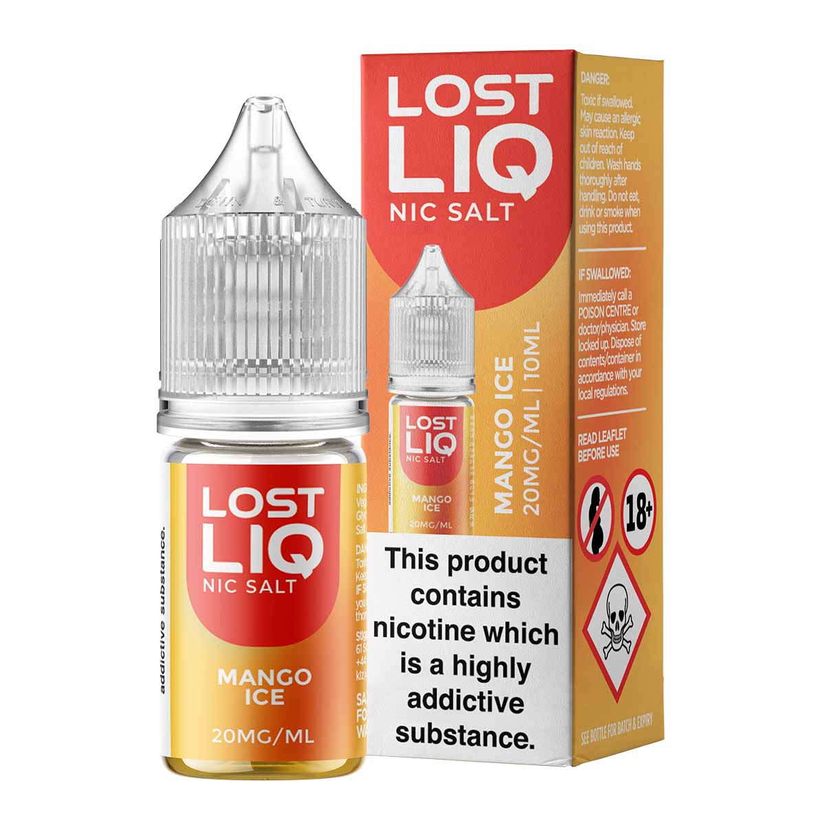 Mango Ice lost liq nic salts 10ml/20mg