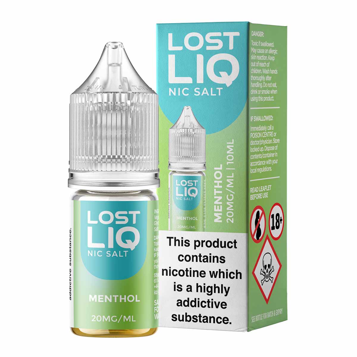 Menthol Nic Salt E-Liquid by Lost Liq – Grey Haze