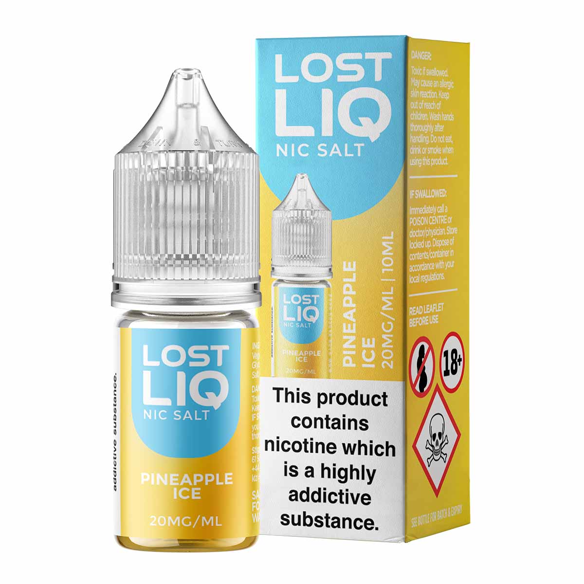 Pineapple Ice Nic Salt E-Liquid by Lost Liq | Grey Haze UK