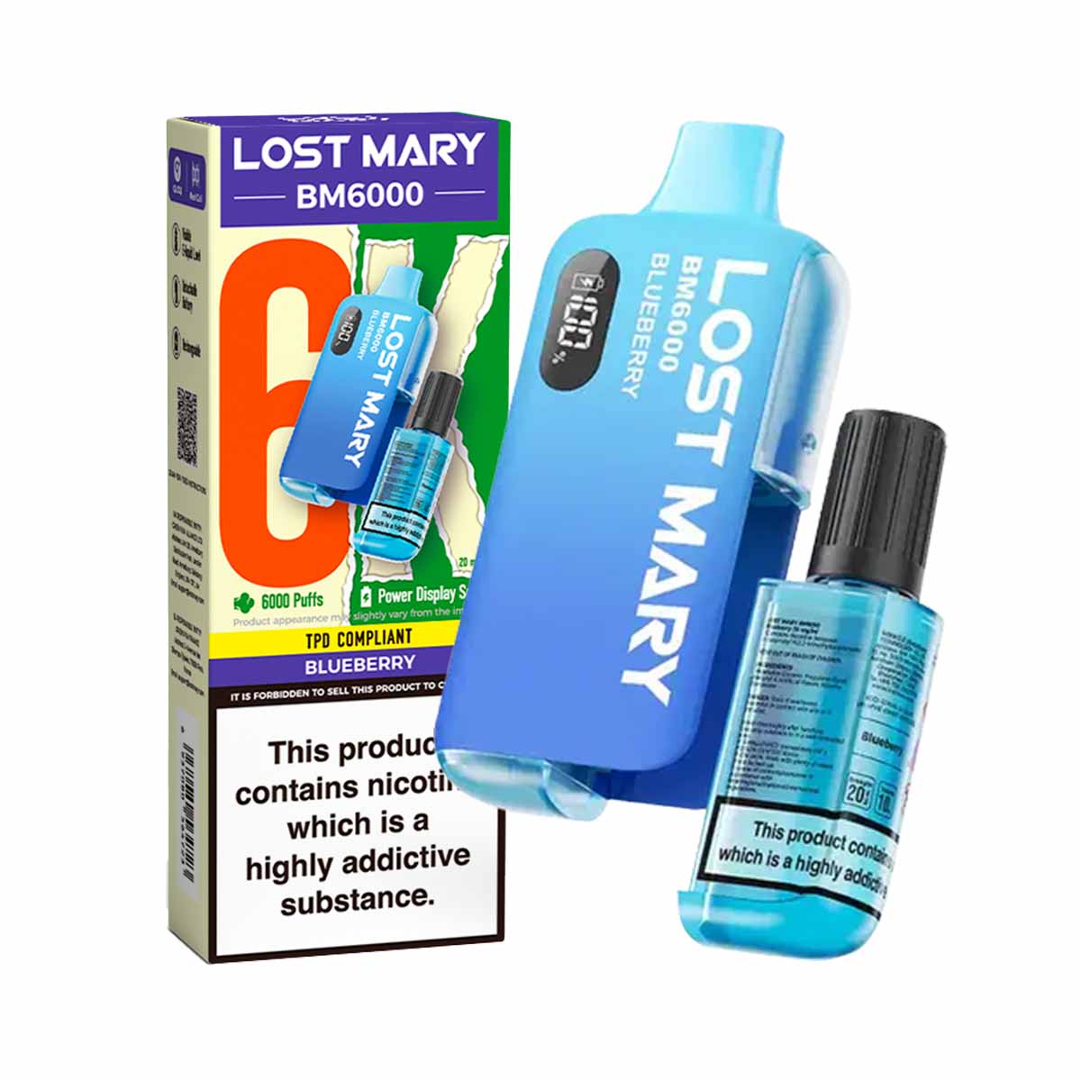 Blueberry lost mary BM6000 disposable vape