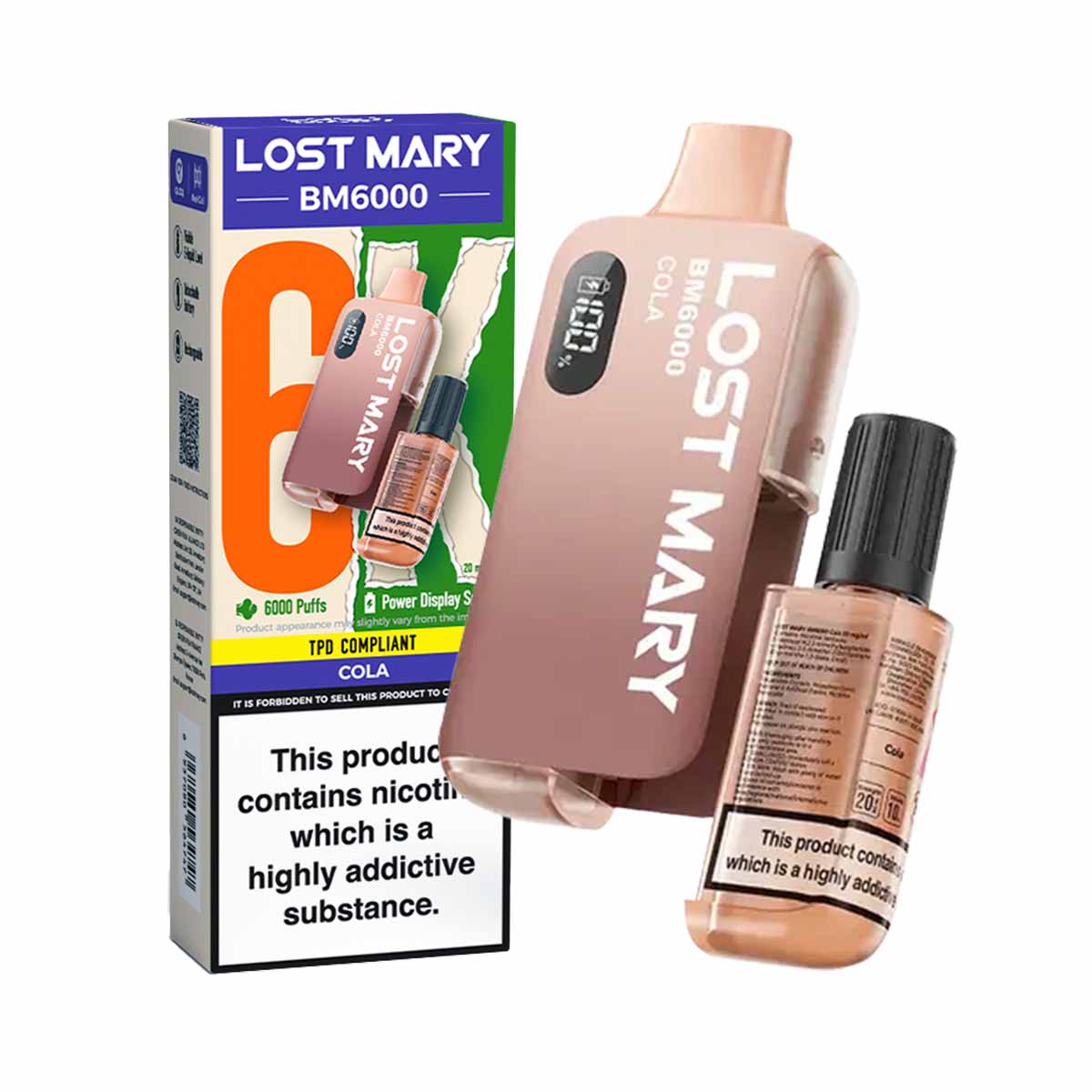 Cola lost mary BM6000 disposable vape