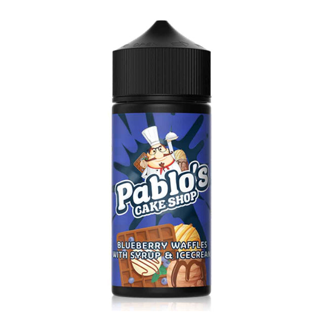 Blueberry Waffles with Syrup and Ice Cream Pablo's Cake Shop shortfill e liquid 100ml