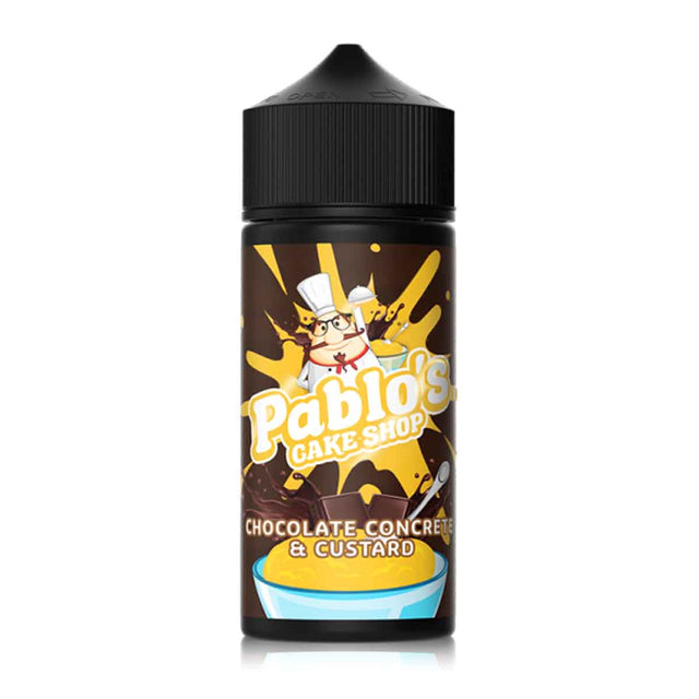 Chocolate Concrete and Custard Pablo's Cake Shop shortfill e liquid 100ml