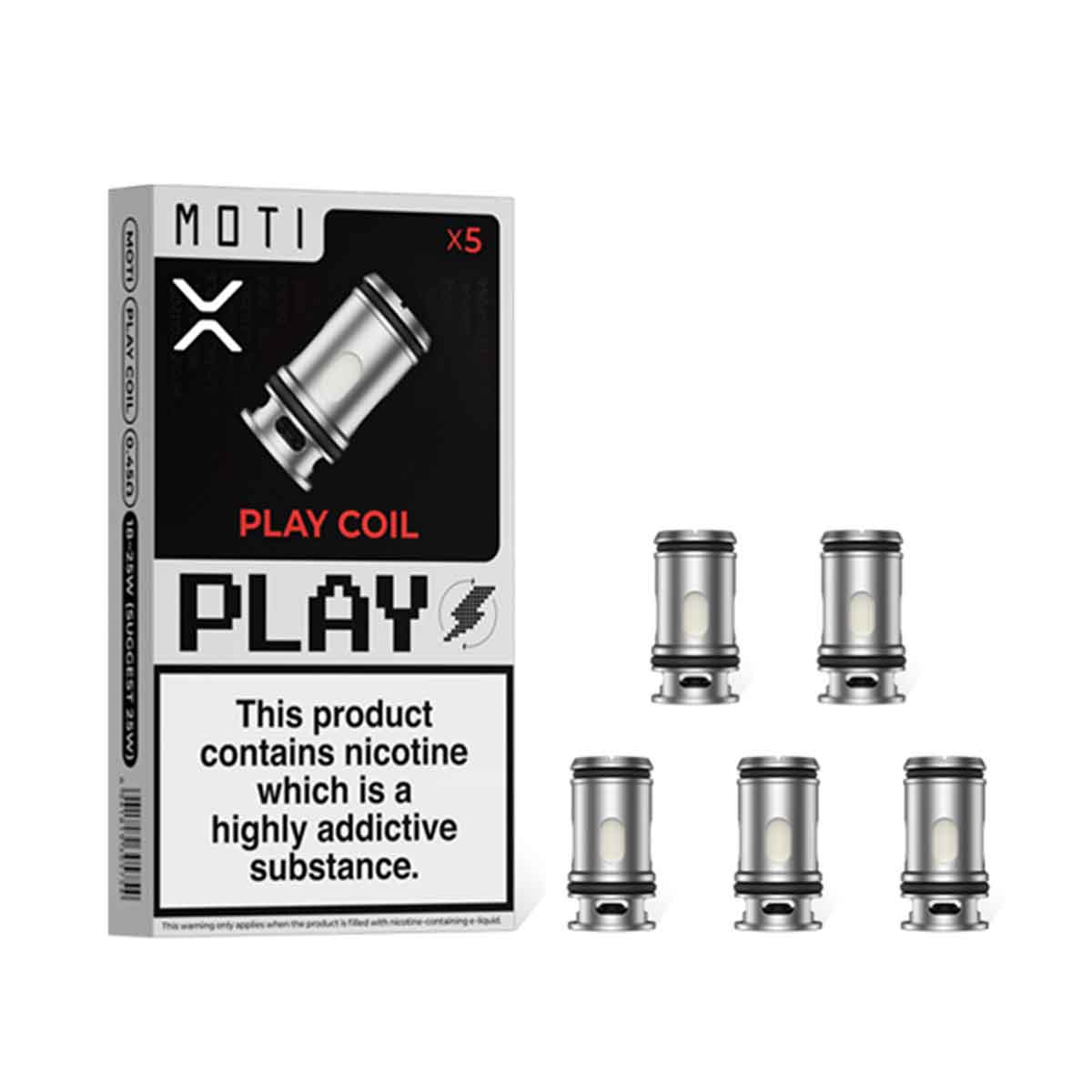 Moti Play Replacement vape coils 5 Pack