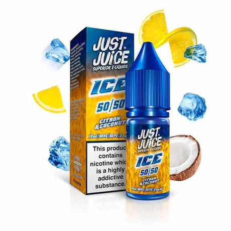 Citron & Coconut Ice Just Juice 50/50 nic salts 10ml