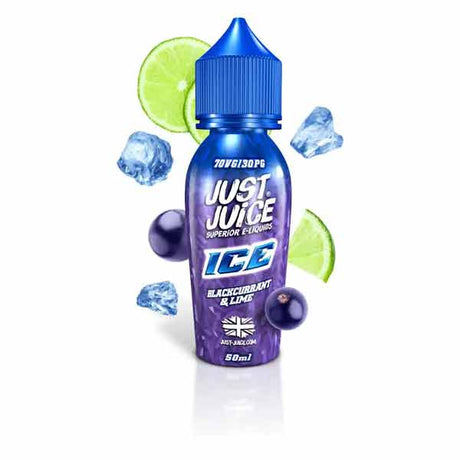 Blackcurrant & Lime Ice Just Juice shortfill e liquid 50ml