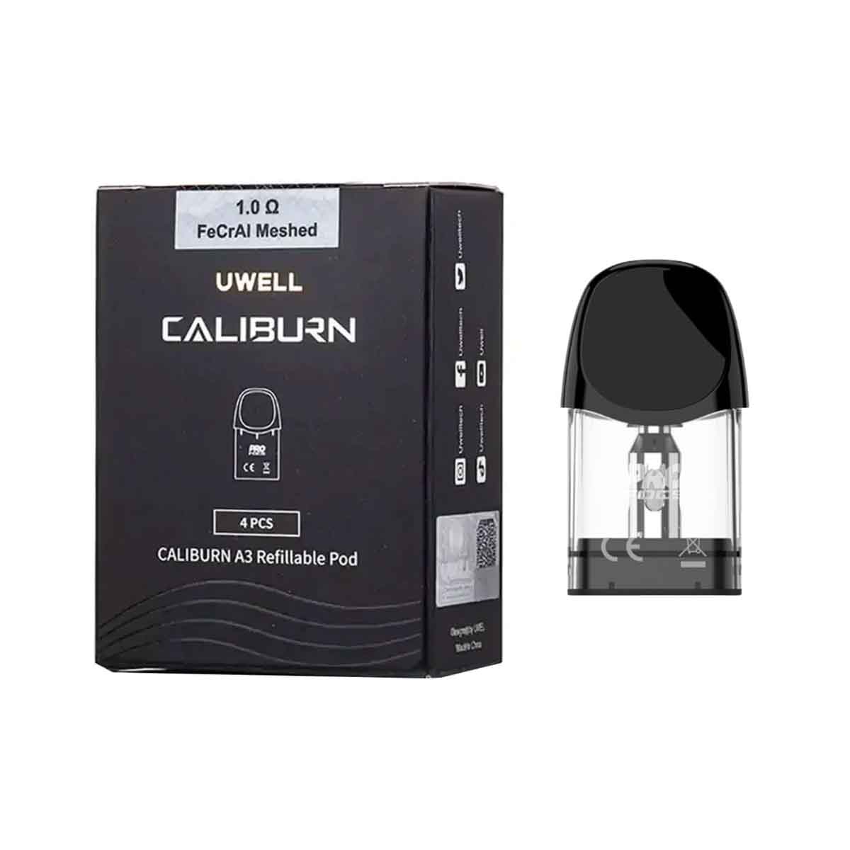 uwell caliburn A3-A3S Replacement Refillable vape pods Pack4