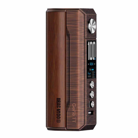 Antique Brass & Padauk voopoo Drag M100S box mod 