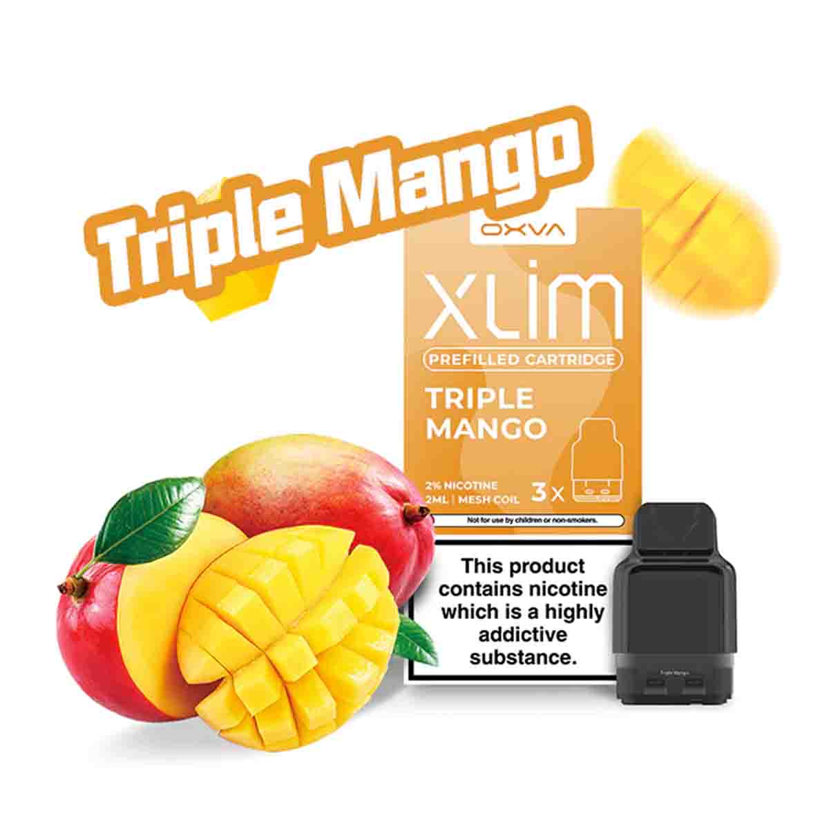 Triple Mango oxva xlim pre filled vape pods