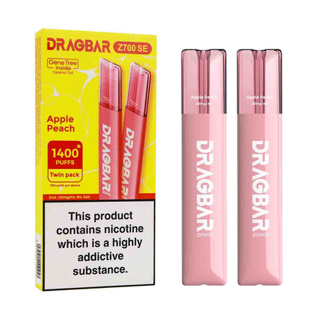 Apple Peach Zovoo Dragbar Z700 SE disposable vape 