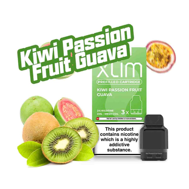 Kiwi Passion Fruit Guava oxva xlim pre filled vape pods