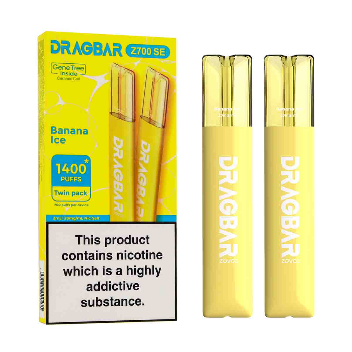 Banana Ice Zovoo Dragbar Z700 SE disposable vape 