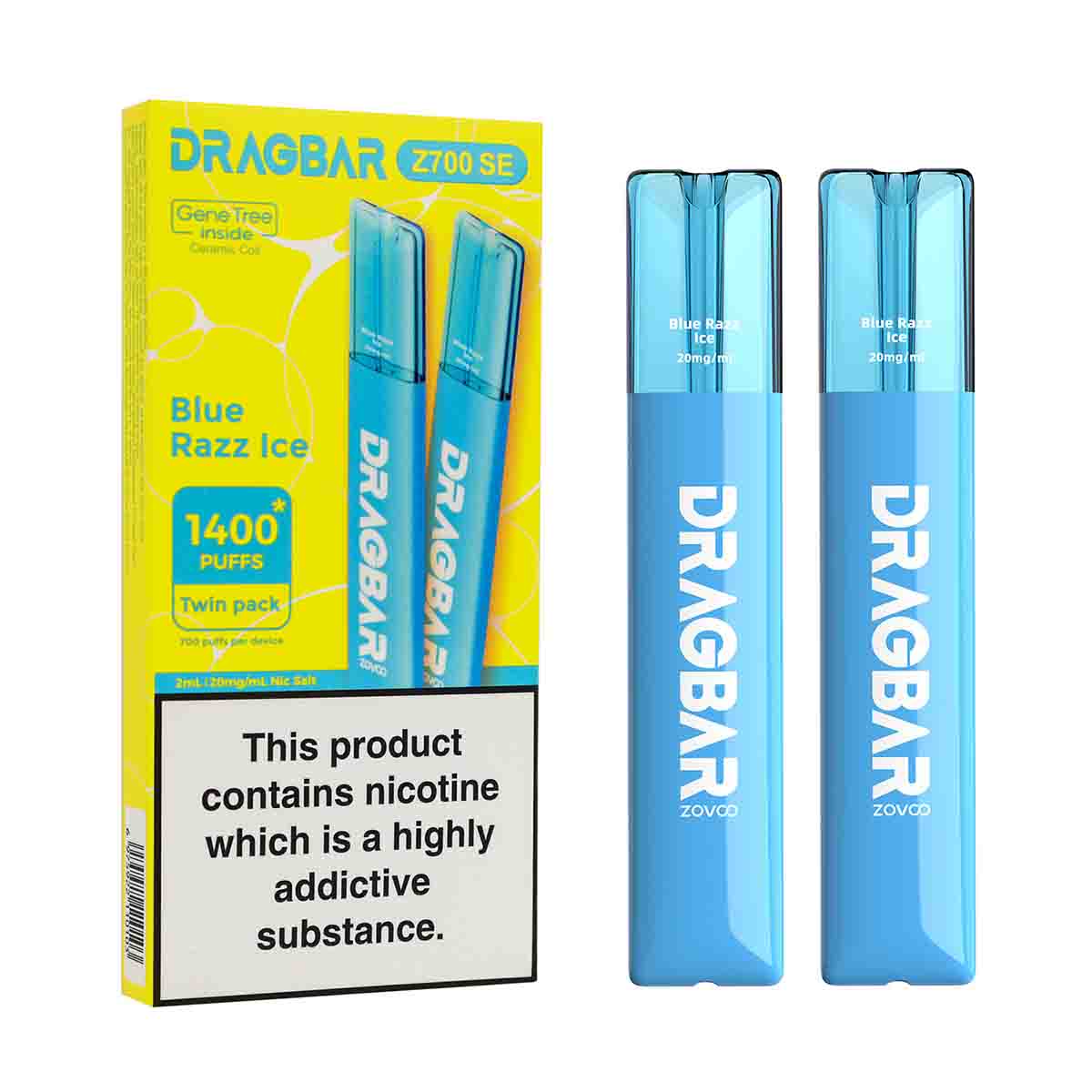 Blue Razz Ice Zovoo Dragbar Z700 SE disposable vape 