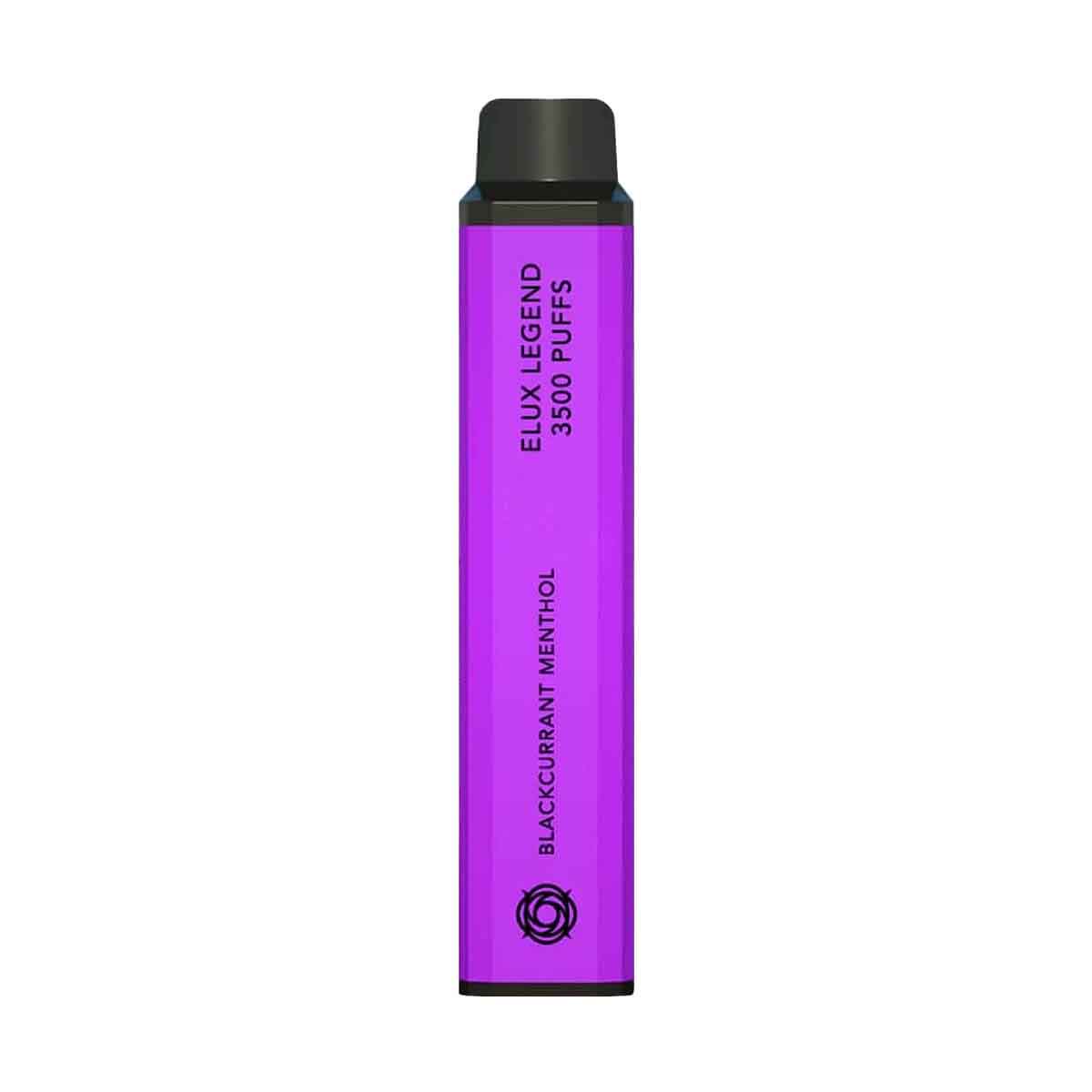 Blackcurrant Menthol elux legend 3500 disposable vape 