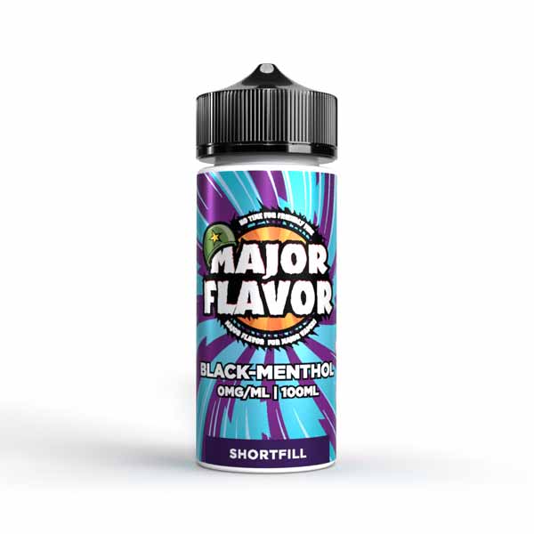 Black Menthol Major Flavor E-liquid Short Fill 100ml