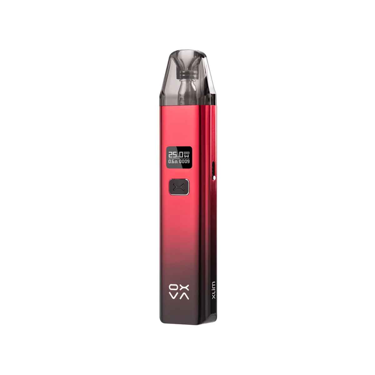 Shiny Black Red oxva xlim V2 pod kit