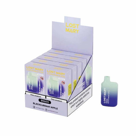 Blackcurrant Apple lost mary BM600 disposable vape kit 10Pack