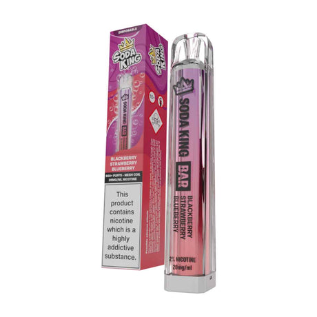 Blackcurrant Strawberry Blueberry Soda King Bar disposable vape