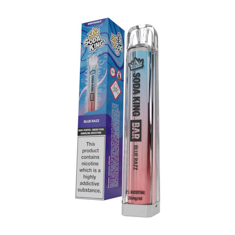 Blue Razz Soda King Bar disposable vape