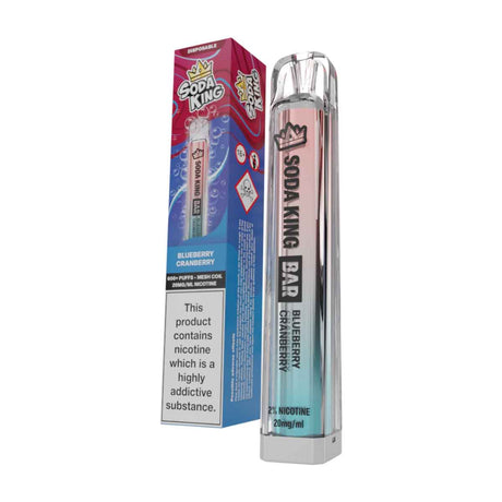 Blueberry Cranberry Soda King Bar disposable vape