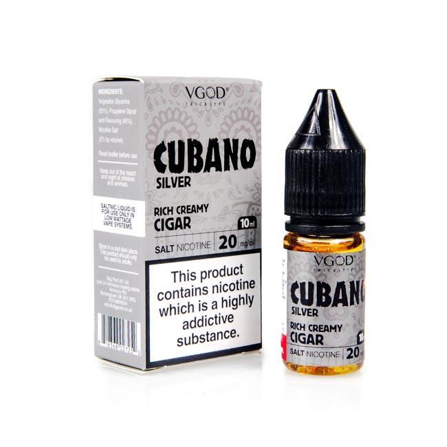 Cubano Silver VGOD Salt Nic E-Liquid 10ml