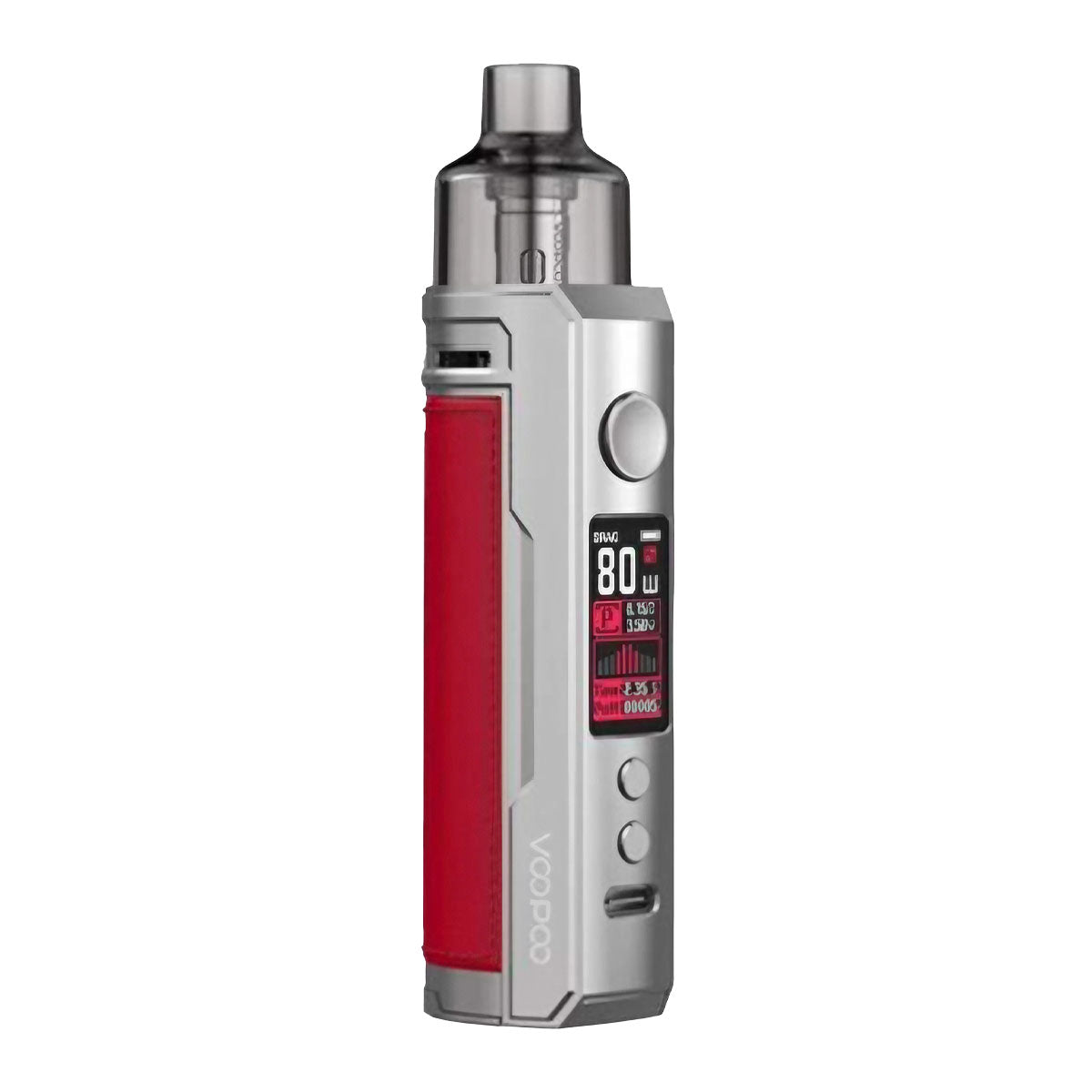 Silver Red voopoo drag x pod vape kit